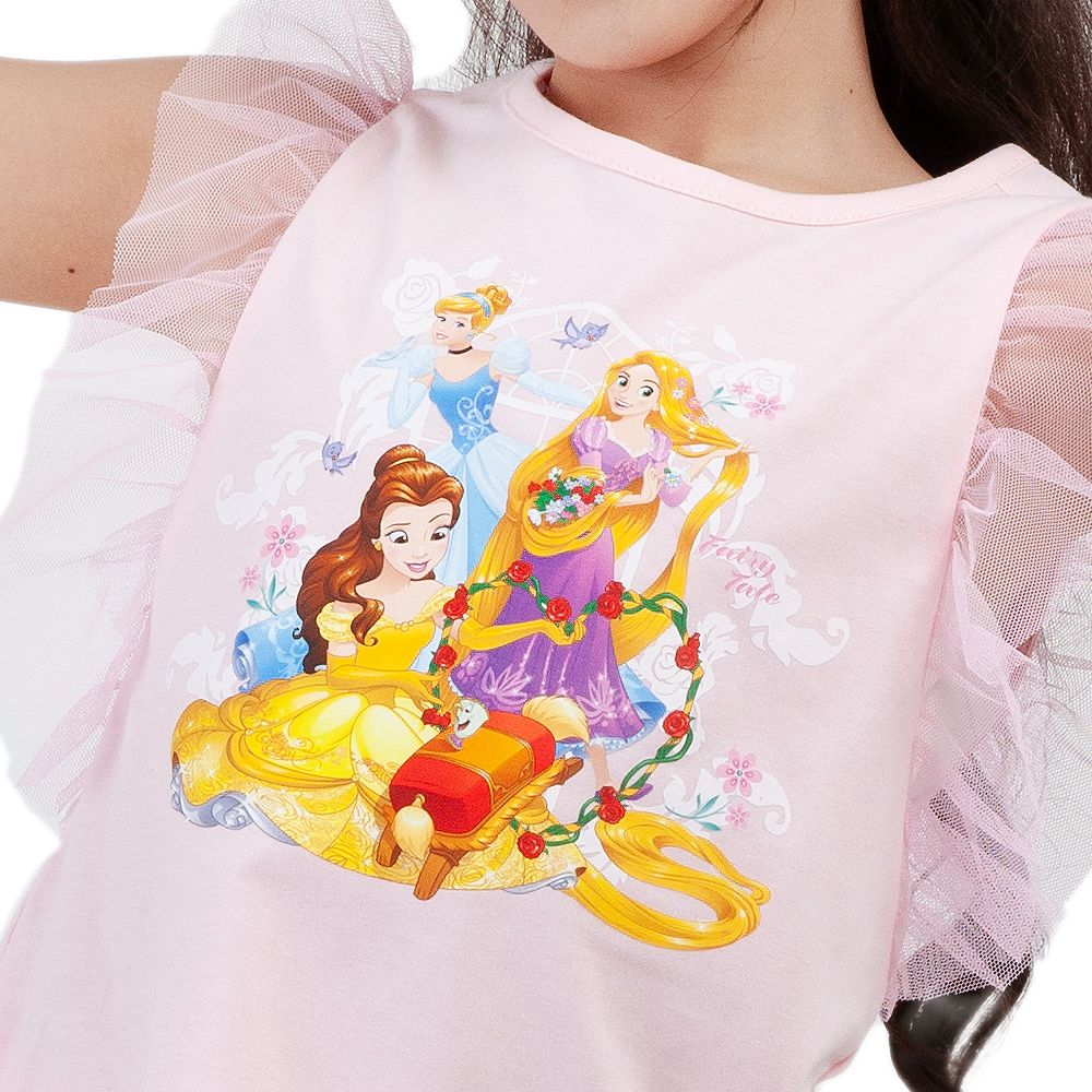 DISNEY เสื้อยืด PRINCESS สีชมพู SIZE 5