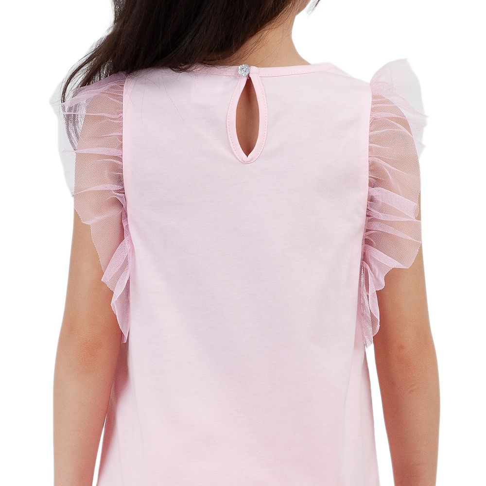 DISNEY เสื้อยืด PRINCESS สีชมพู SIZE 5