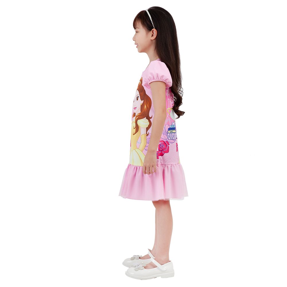 DISNEY KNIT DRESS BELLE PINK SIZE 5