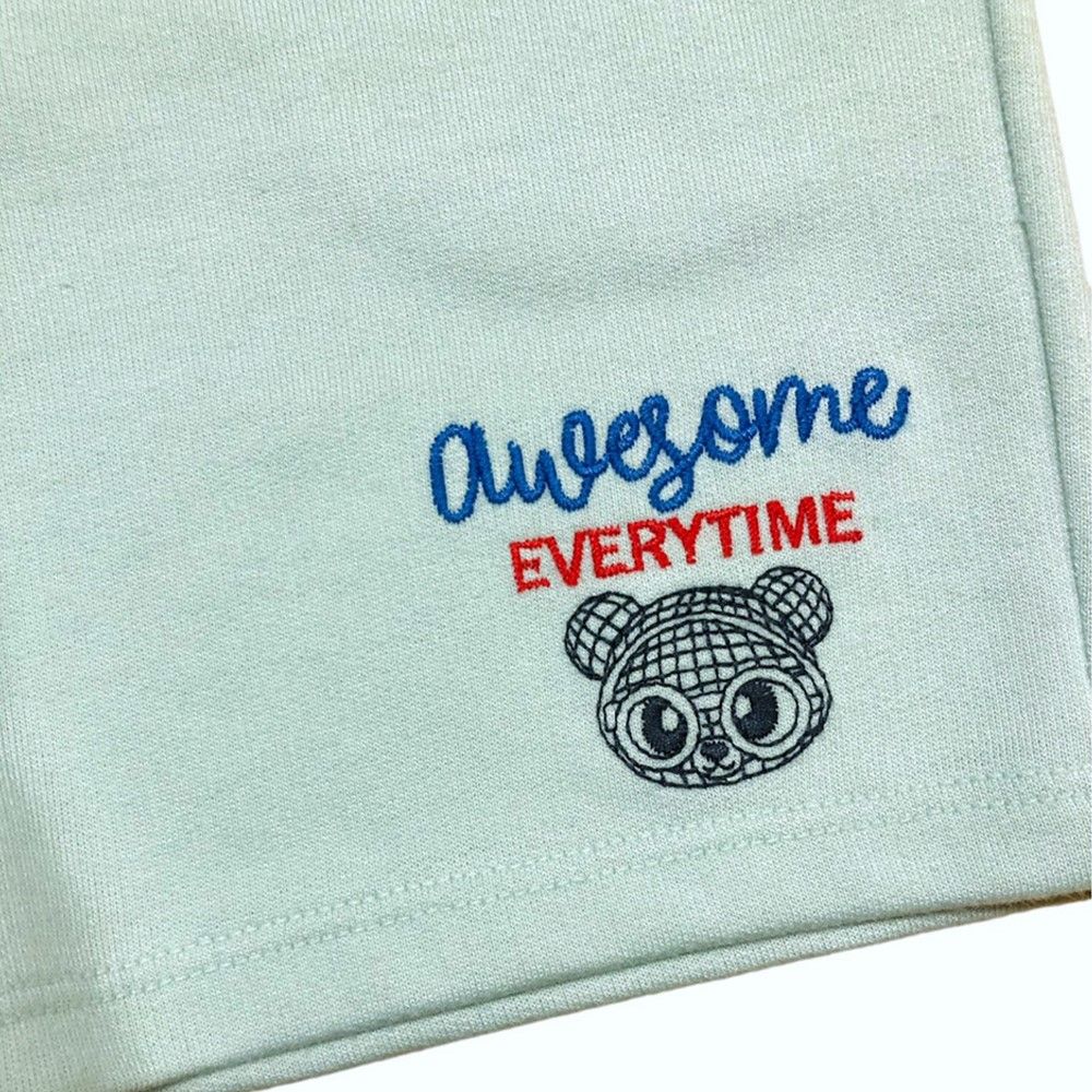 MESTYLE กางเกงขาสั้น CARTOON สีเขียวอ่อน ไซส์ 4