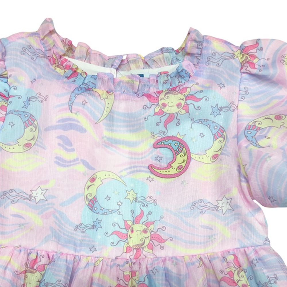 MESTYLE ชุดกระโปรงลาย MAGICAL สีชมพู ไซส์ 1