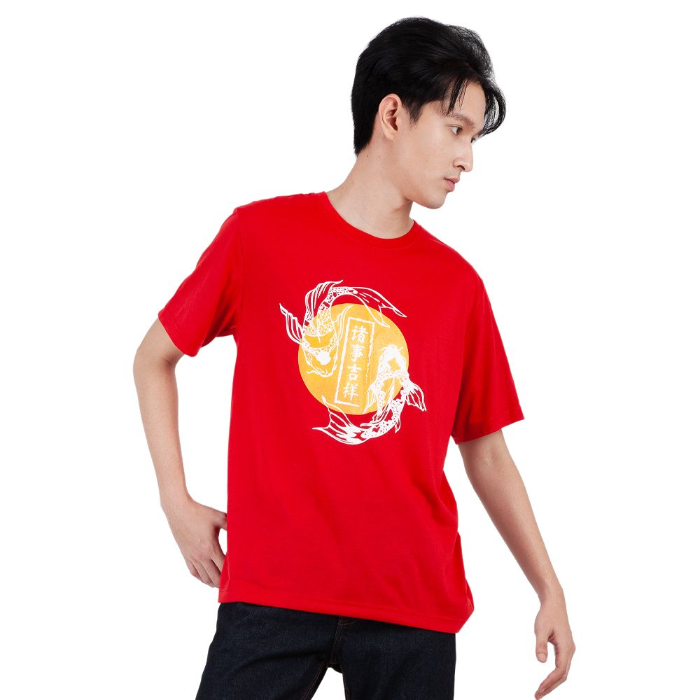 MESTYLE เสื้อยืดตรุษจีน สีแดง ไซซ์ M