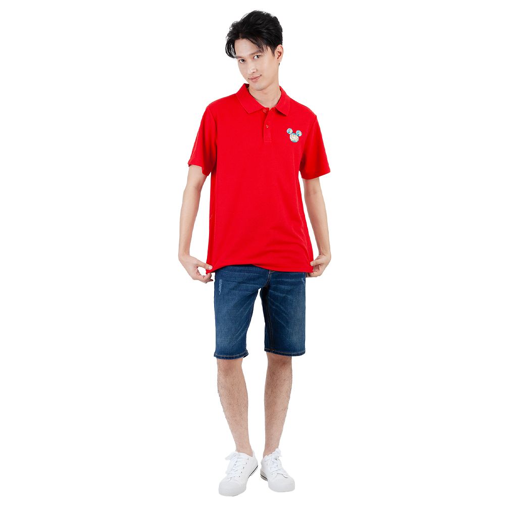 MESTYLE โปโลมิ๊กกี้ตรุษจีน สีแดง ไซซ์ M