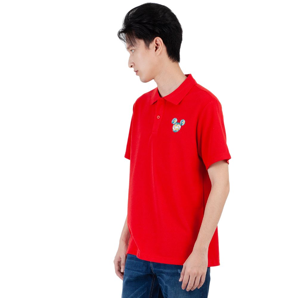 MESTYLE โปโลมิ๊กกี้ตรุษจีน สีแดง ไซซ์ M