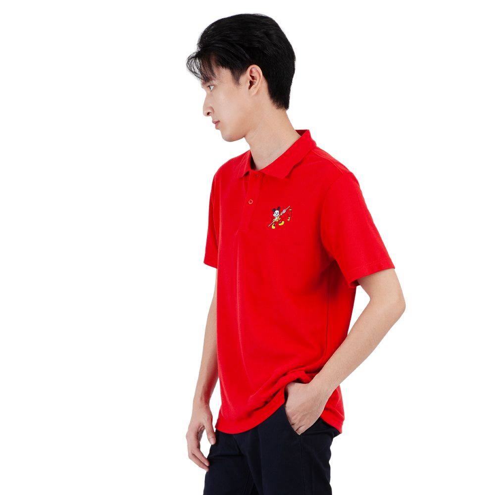 MESTYLE โปโลมิ๊กกี้ตรุษจีน สีแดง ไซซ์ L