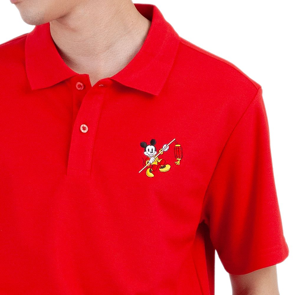MESTYLE โปโลมิ๊กกี้ตรุษจีน สีแดง ไซซ์ L