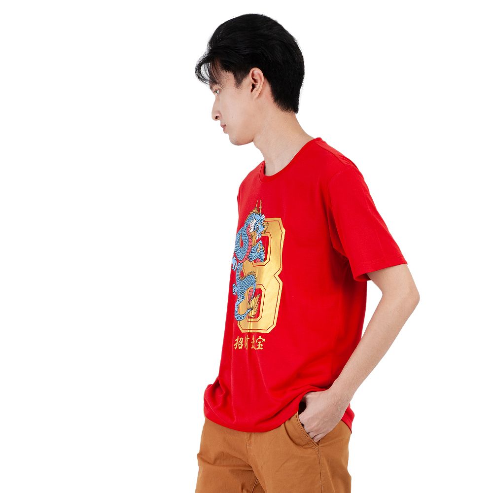 MESTYLE เสื้อยืดตรุษจีน สีแดง ไซซ์ S