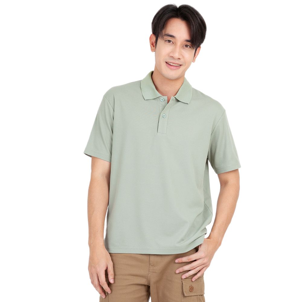 MESTYLE โปโลคริปคูลสีเขียวอ่อน ไซส์ XL