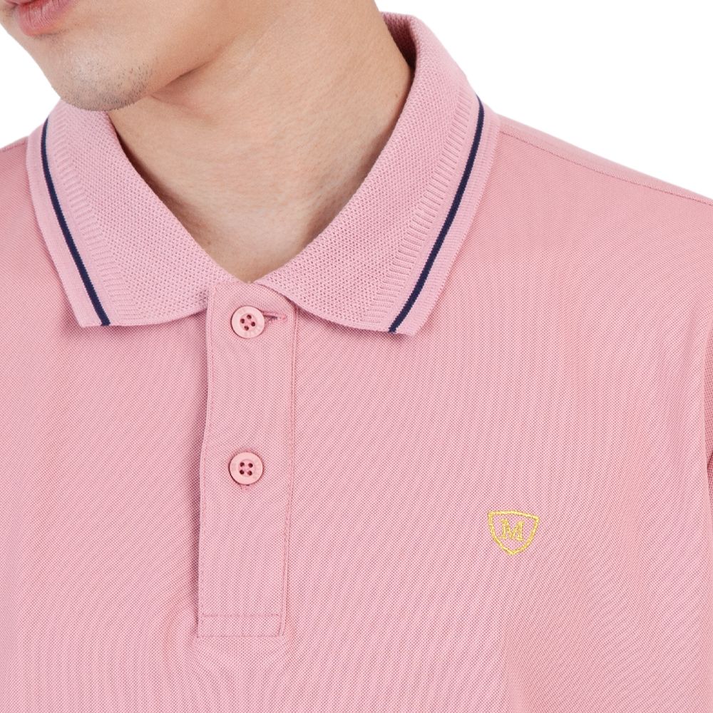 MESTYLE เสื้อโปโล สีชมพู ไซซ์ M