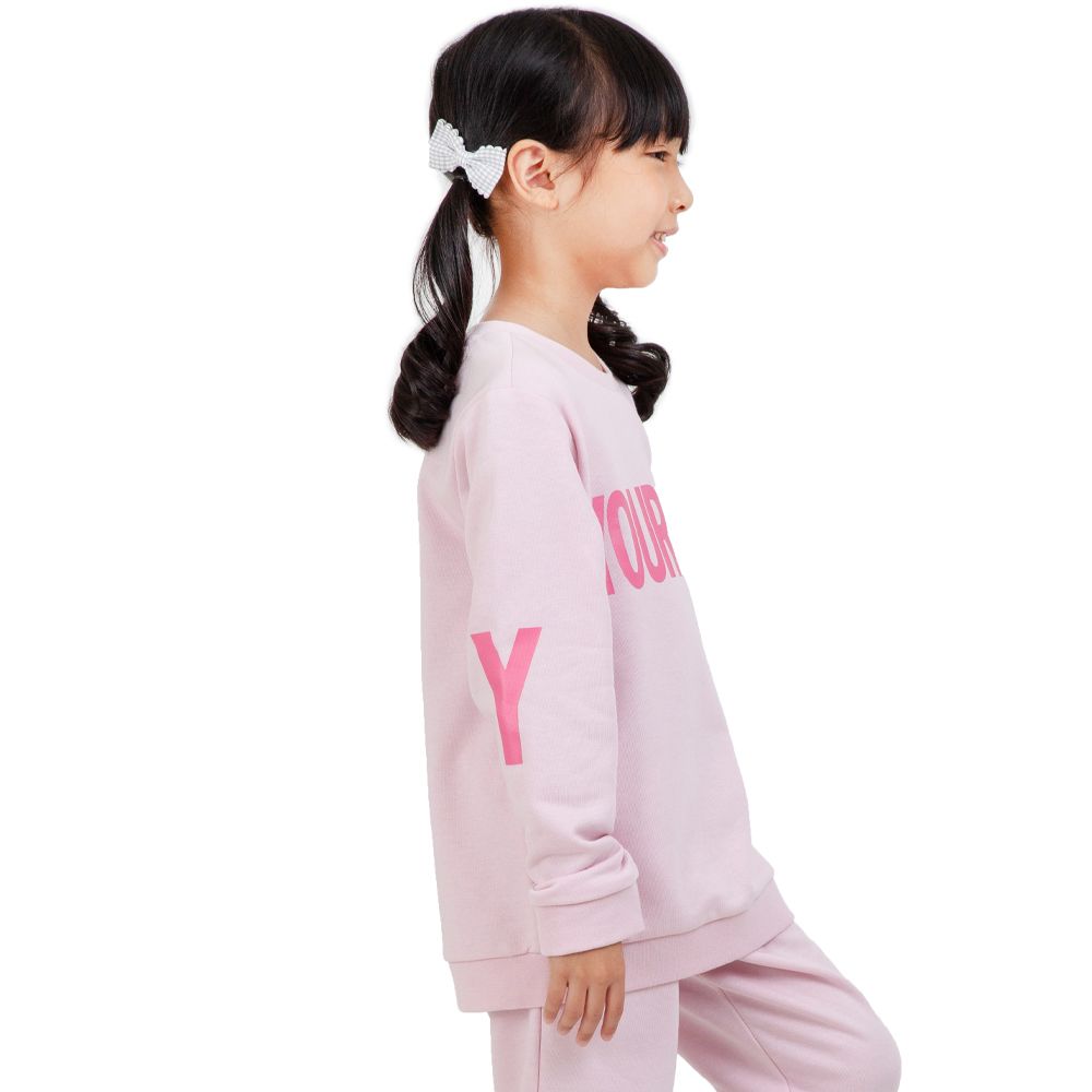 MESTYLE LONG SLEEVE T-SHIRT PINK SIZE 7