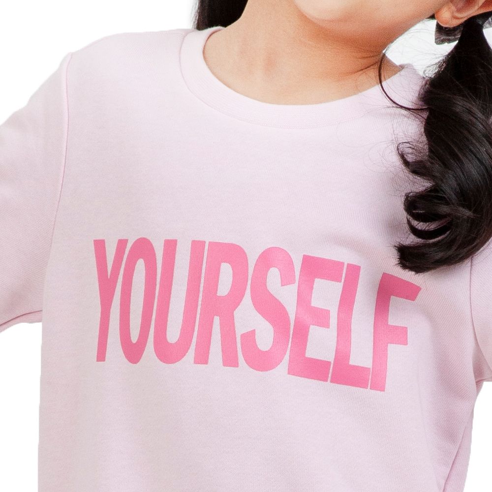 MESTYLE LONG SLEEVE T-SHIRT PINK SIZE 7
