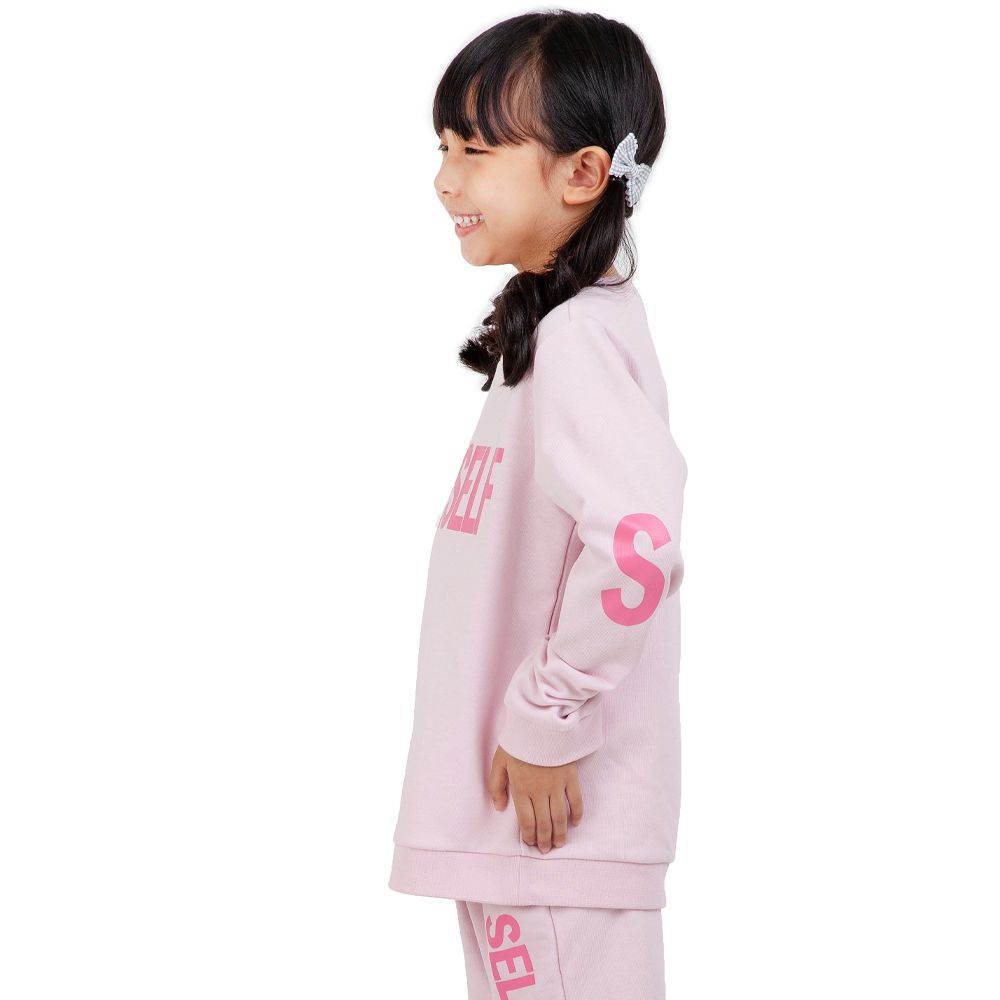 MESTYLE เสื้อยืดแขนยาว สีชมพู ไซส์ 9