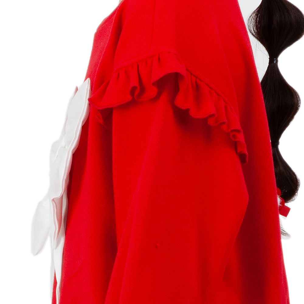 MESTYLE เสื้อยืดแขนยาวแต่งโบว์ สีแดง ไซส์ 5