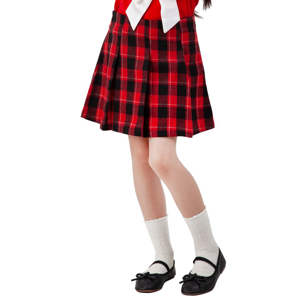 MESTYLE กระโปรงลายสก๊อต สีแดง ไซส์ 5