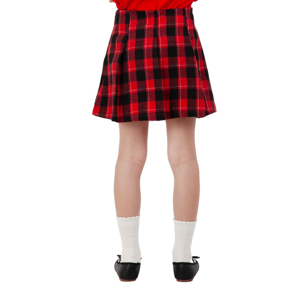 MESTYLE กระโปรงลายสก๊อต สีแดง ไซส์ 5