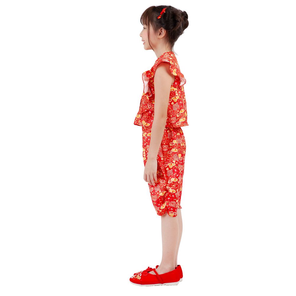 MESTYLE ชุดเซ็ทผ้าทอตรุษจีน สีแดง ไซส์ 7