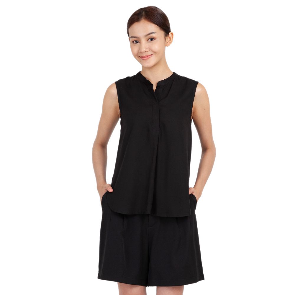 MESTYLE เสื้อแต่งดีเทล สีดำ ไซส์ S