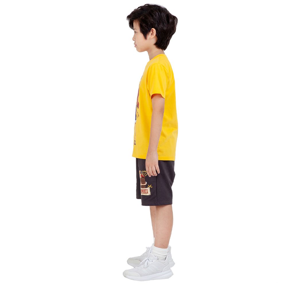 CHARACTER เสื้อแขนสั้น ONE PIECE สีเหลือง ไซส์ 5