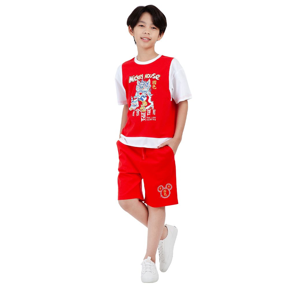 MESTYLE DISNEY เซ็ทผ้ายืด CNY MICKEY สีแดง ไซส์ 9