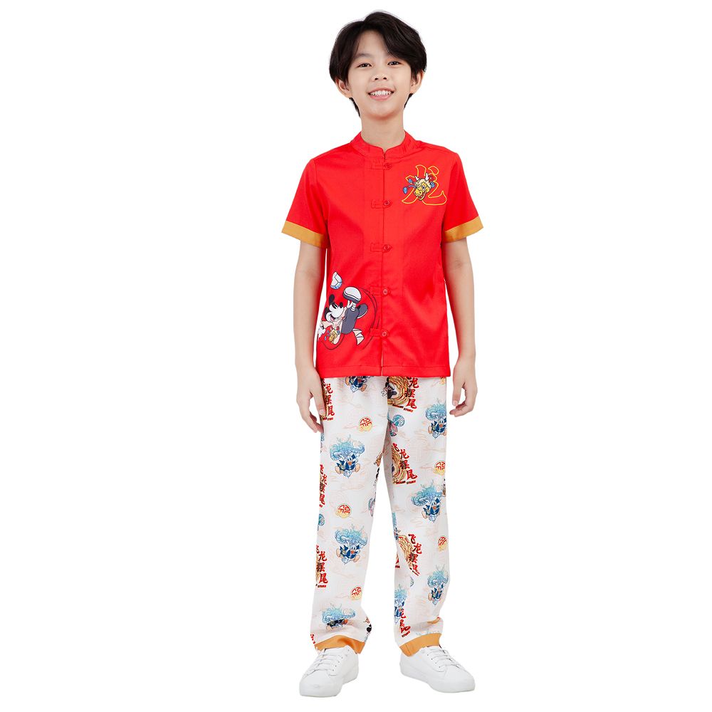 MESTYLE DISNEY SET LONG SLEEVE CNY RED SIZE 5
