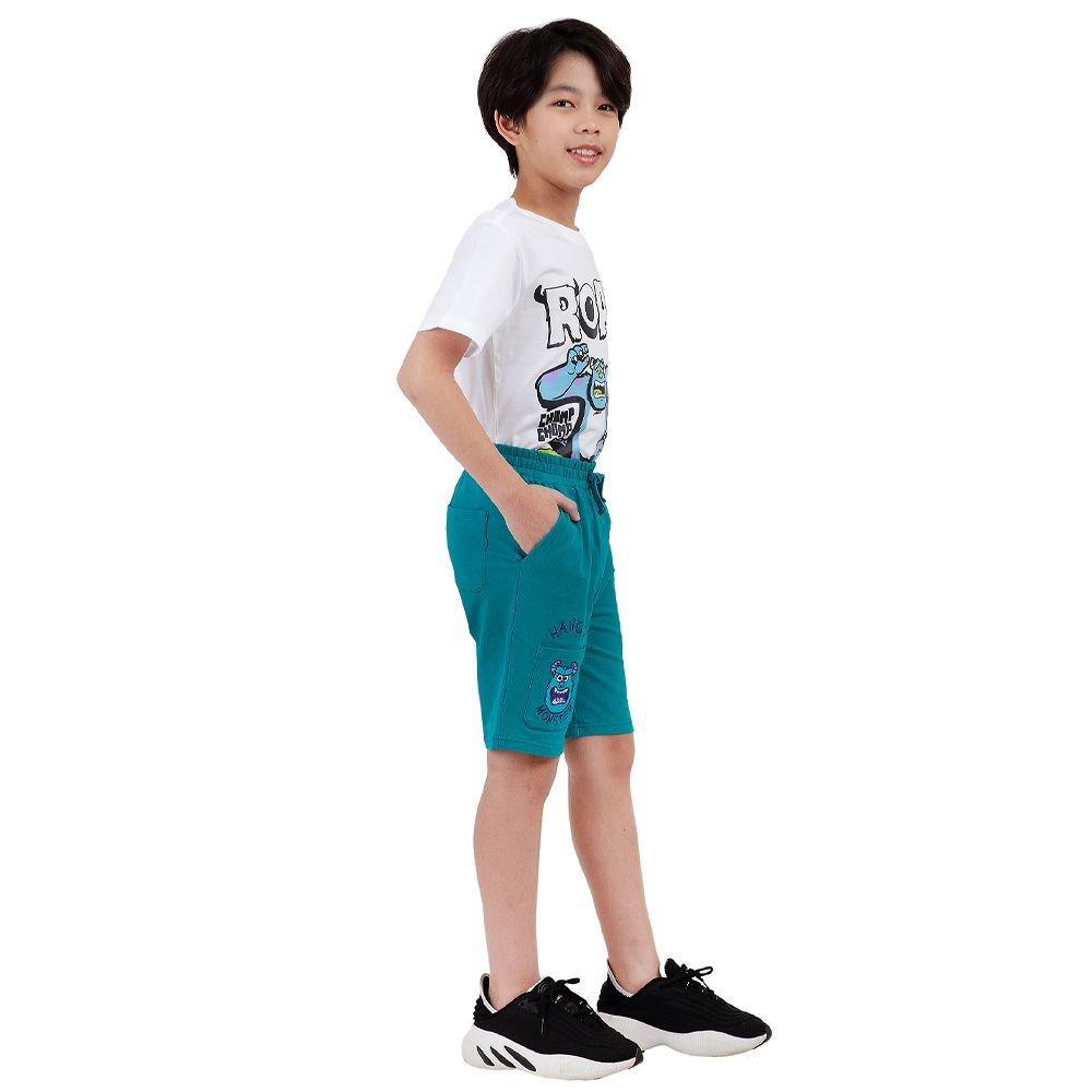 CHARACTER กางเกงขาสั้น MONSTER สีเขียว ไซส์ 9
