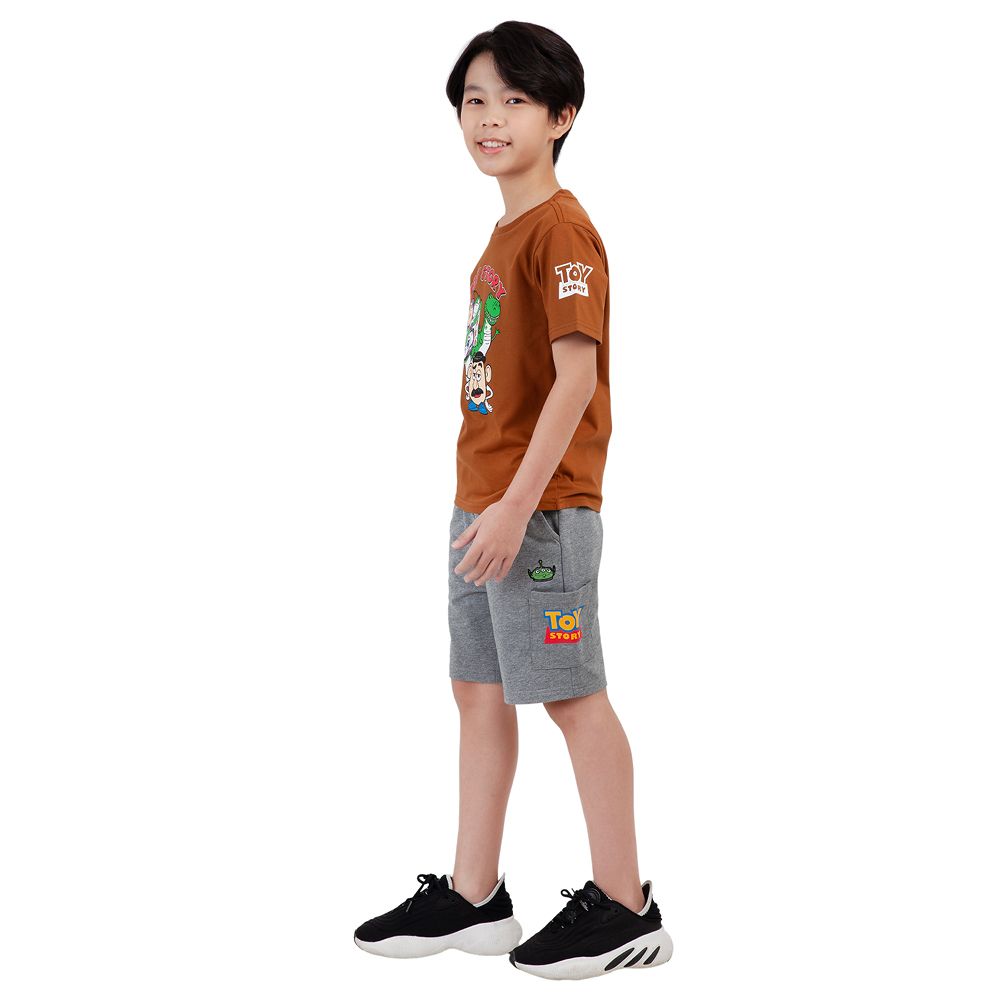 CHARACTER เสื้อแขนสั้น TOY STORY สีน้ำตาล ไซส์ 9