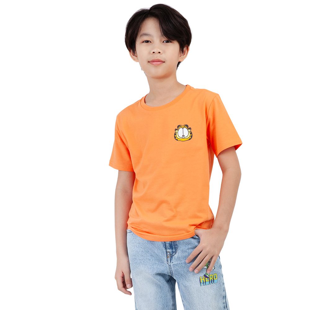 CHARACTER เสื้อแขนสั้น GARFIELD สีส้ม ไซส์ 5