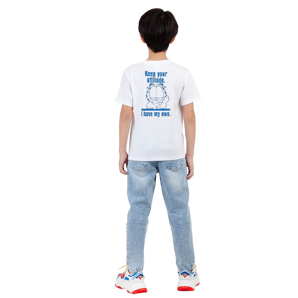 CHARACTER เสื้อแขนสั้น GARFIELD สีขาว ไซส์ 5
