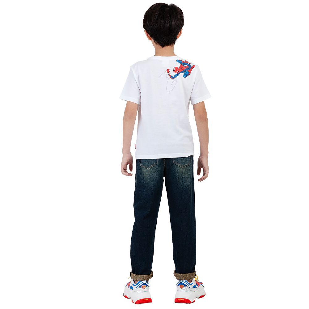 DISNEY T-SHIRT SPIDERMAN WHITE SIZE 5