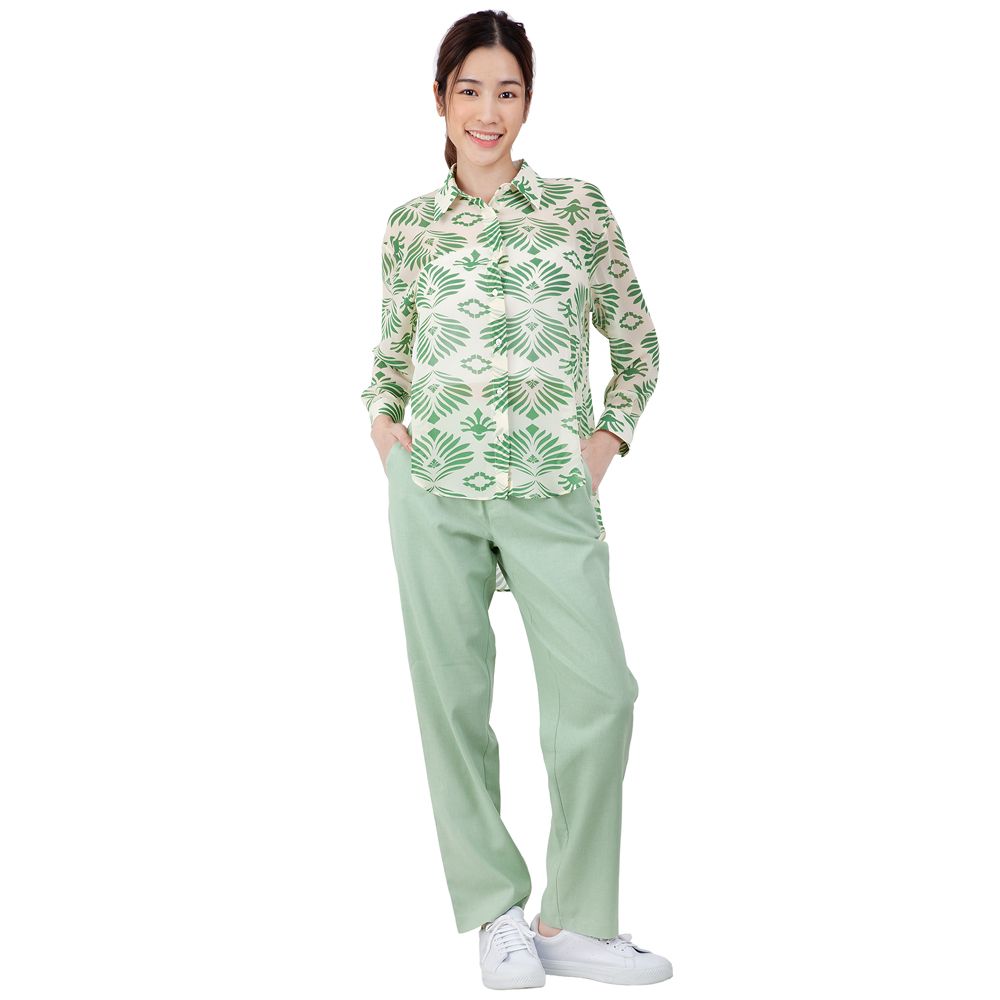 MESTYLE BLOUSE GREEN SIZE M