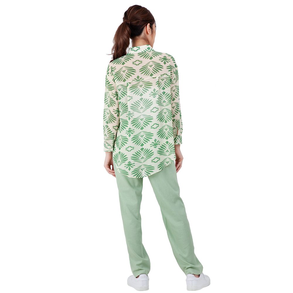 MESTYLE BLOUSE GREEN SIZE M