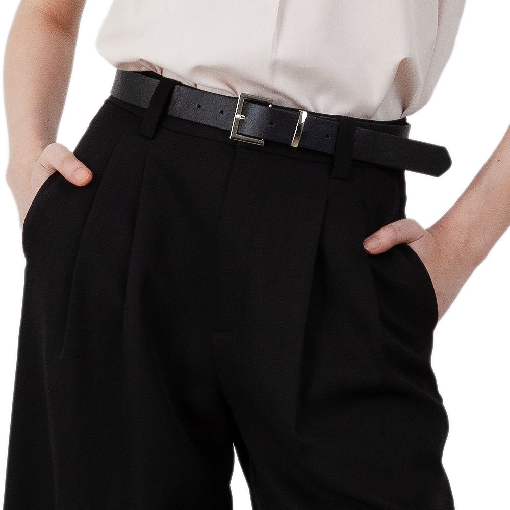 MESTYLE กางเกงขายาวแต่งดีเทล สีดำ ไซซ์ 2XL