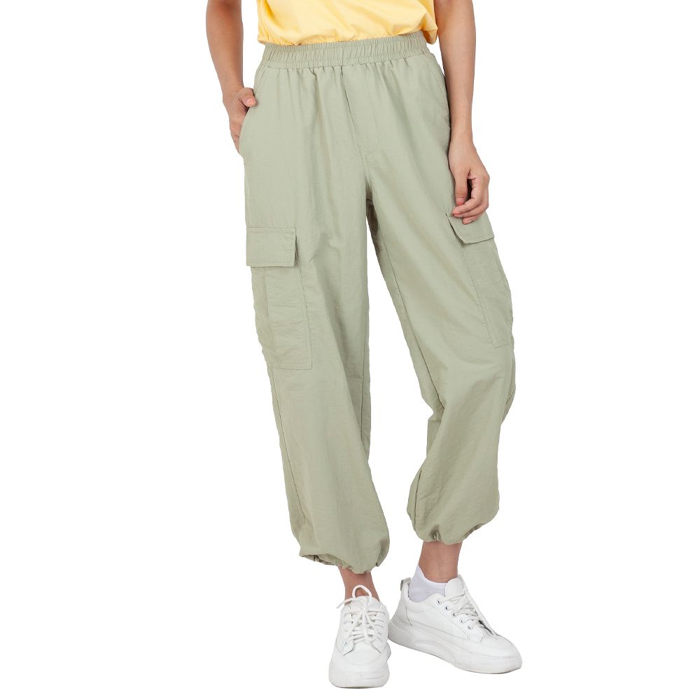 MESTYLE กางเกงขายาวคาร์โก้สีเขียว ไซส์ S