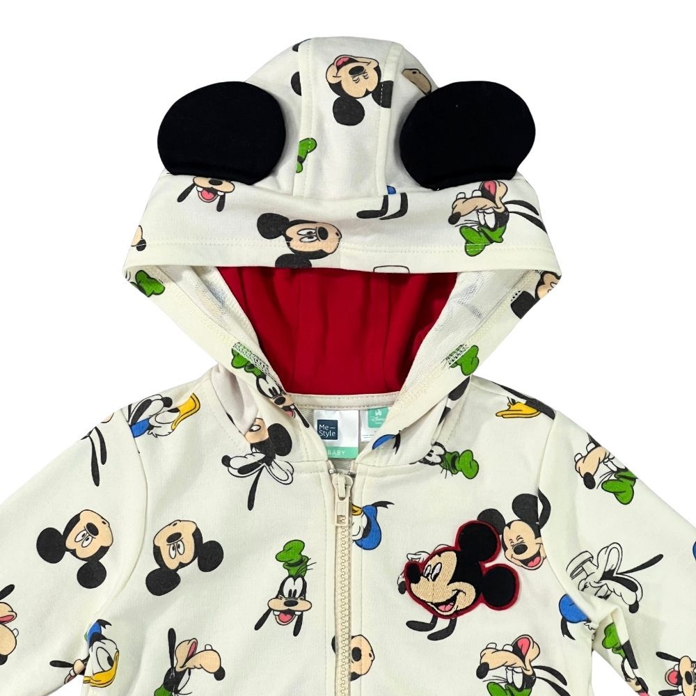 MESTYLE DISNEY ชุดเซ็ทแจ็กเก็ตมิกกี้ สีครีม ไซส์ 6-9