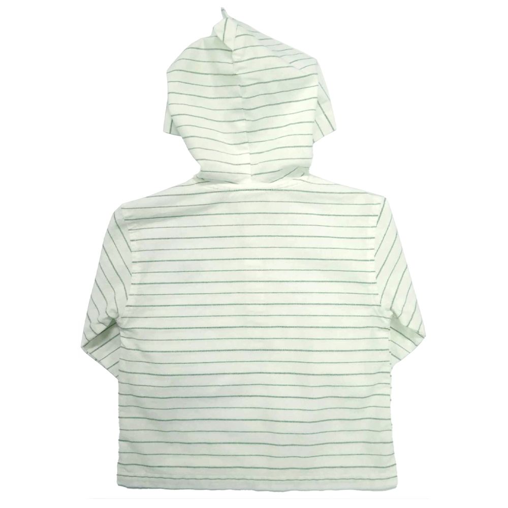 MESTYLE WOVEN TOP WITH HOOD CAMPER GREEN SIZE 6-9