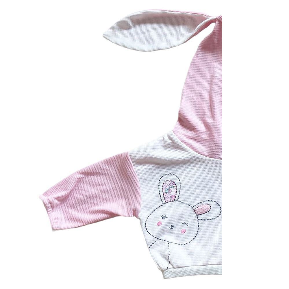 MESTYLE แขนยาวฮู้ดดี้ DREAMY BUNNY สีขาว ไซส์6-9