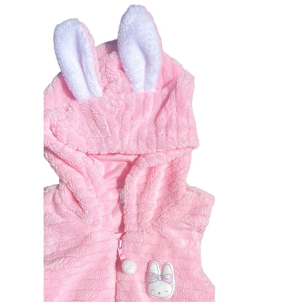 MESTYLE เสื้อกั๊กฮู้ดดี้DREAMY BUNNY สีชมพู ไซส์12-18