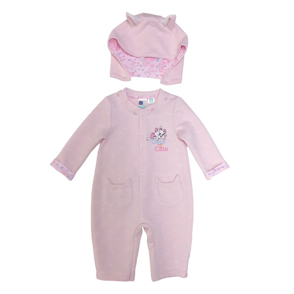 MESTYLE DISNEY ROMPER WITH HOOD MARIE PINK SIZE 9-12