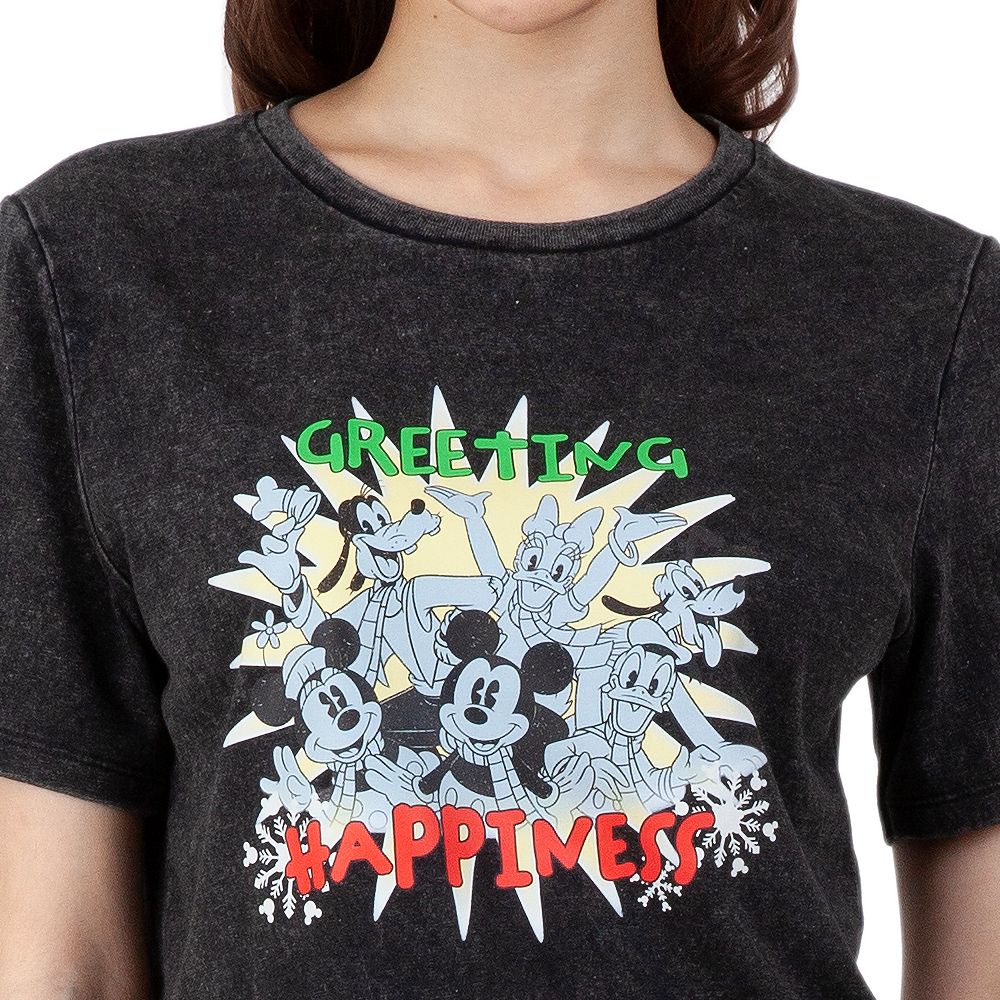 MESTYLE DISNEY เสื้อยืดพิมพ์ลาย สีดำ ไซซ์ M