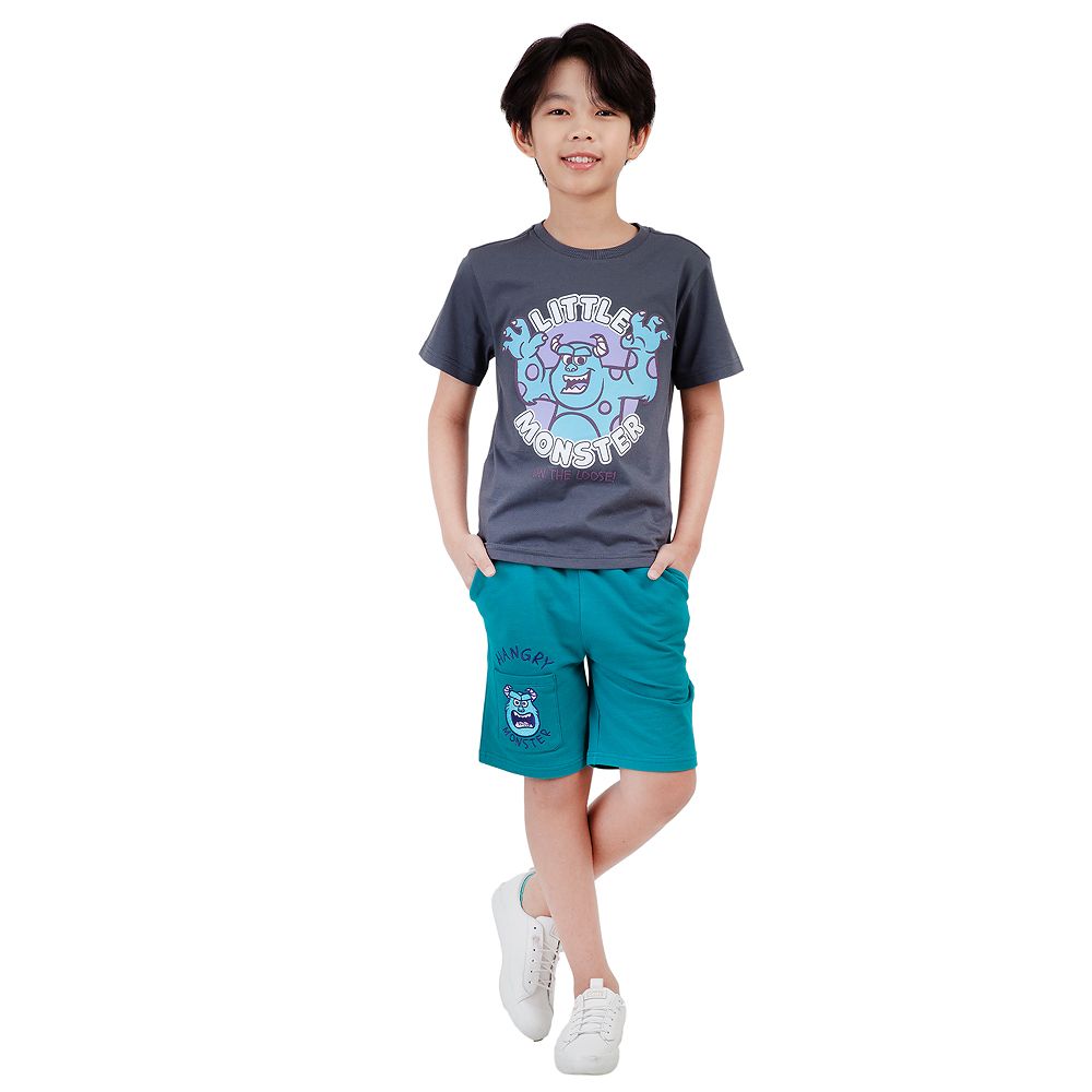 CHARACTER T-SHIRT MONSTER GREY SIZE 9
