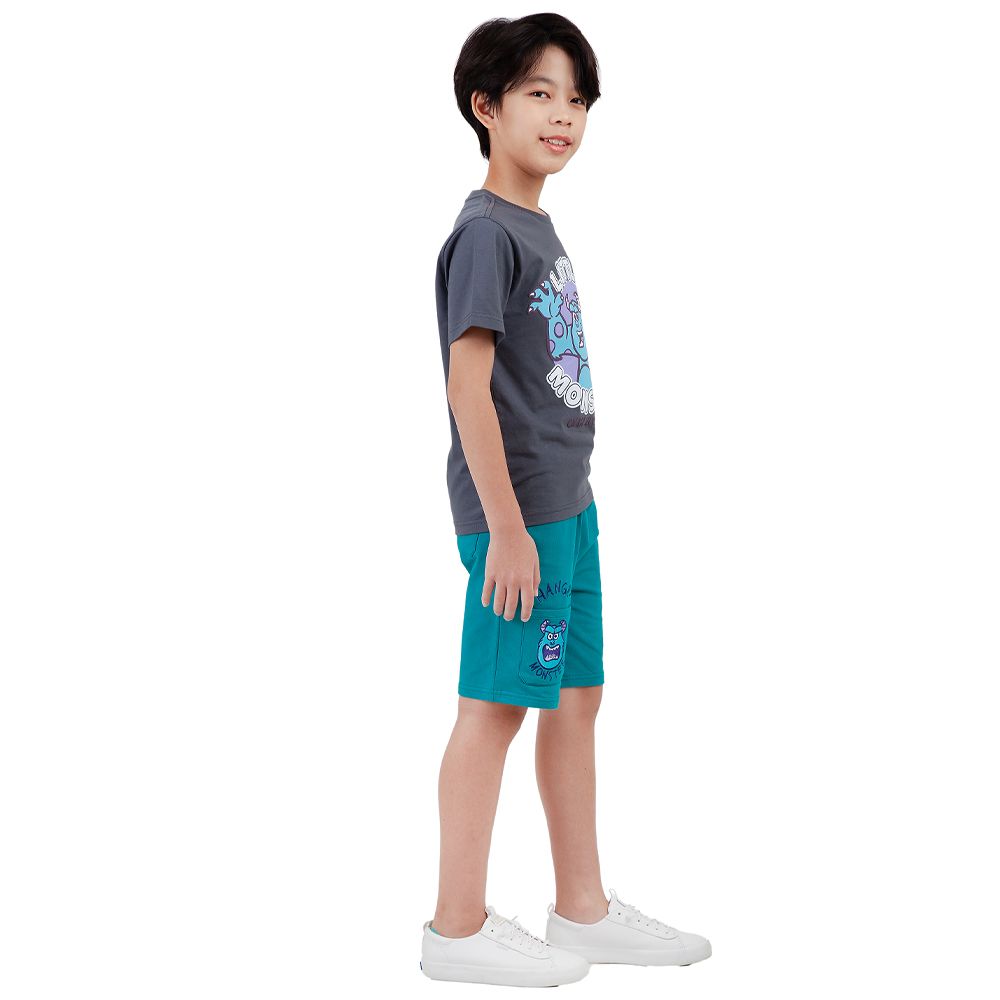 CHARACTER T-SHIRT MONSTER GREY SIZE 9