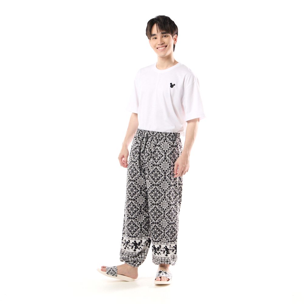 MESTYLE กางเกงขาจั๊มลายมิคกี้ สีดำ ไซซ์ F
