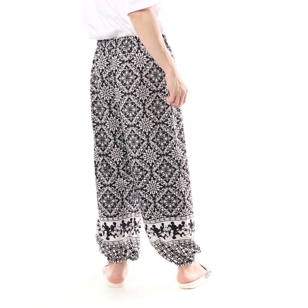 MESTYLE กางเกงขาจั๊มลายมิคกี้ สีดำ ไซซ์ F