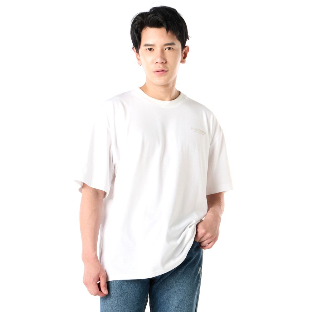 MESTYLE เสื้อยืดพิมพ์ สีขาวครีม ไซซ์ XL