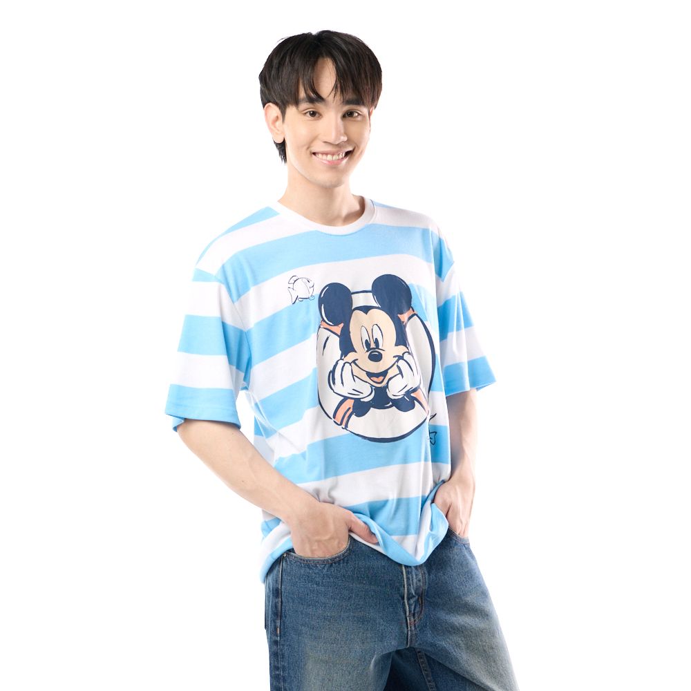 MESTYLE เสื้อมิกกี้ สีฟ้า ไซซ์ XL