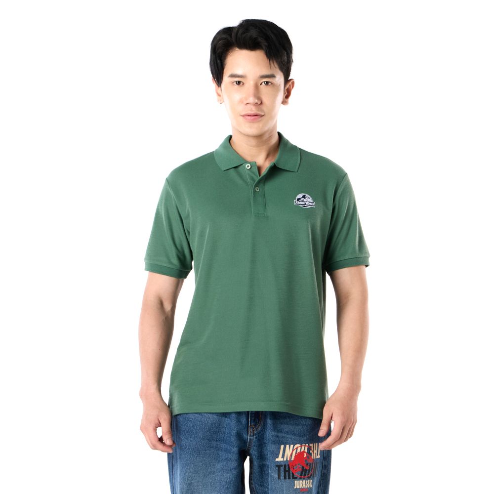 MESTYLE UNIVERSAL เสื้อโปโลไดโนเสาร์ สีเขียว ไซซ์ XL