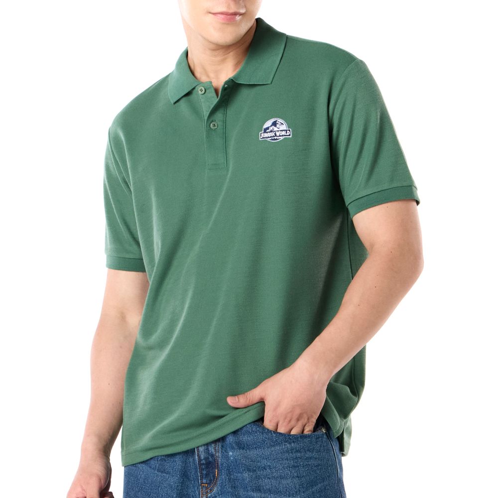 MESTYLE UNIVERSAL เสื้อโปโลไดโนเสาร์ สีเขียว ไซซ์ XL