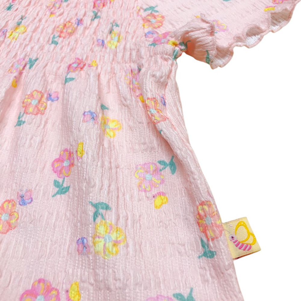 MESTYLE เสื้อแขนสั้นพิมพ์ SUNSHINE สีโอโรส ไซส์ 2