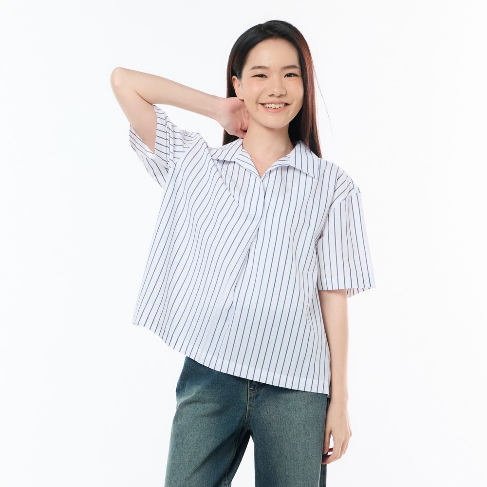 MESTYLE เสื้อพิมพ์ลาย สีขาว ไซซ์ L