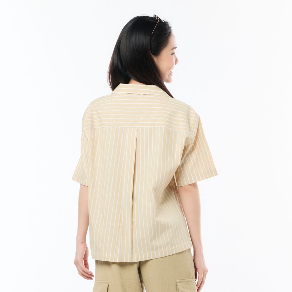 MESTYLE เสื้อพิมพ์ลาย สีน้ำตาล ไซซ์ M